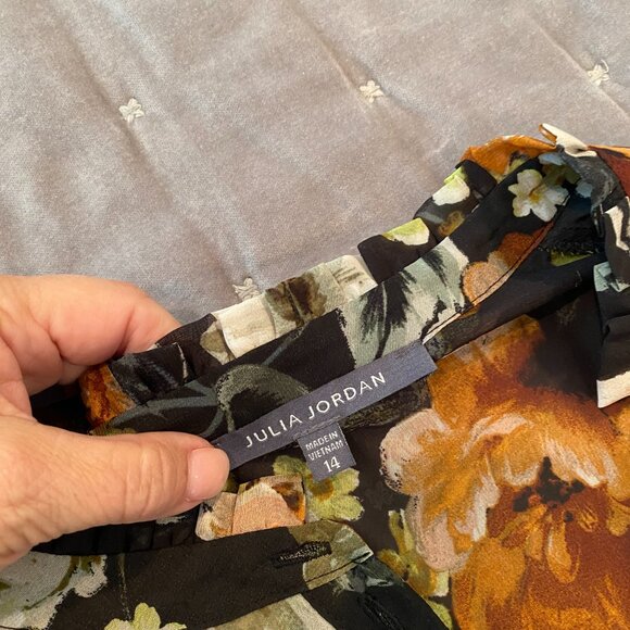 Julia Jordan patterned dress size 14 - Picture 4 of 5